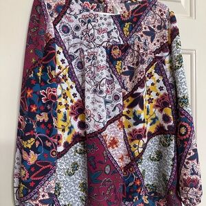 Sheer Patterned Blouse